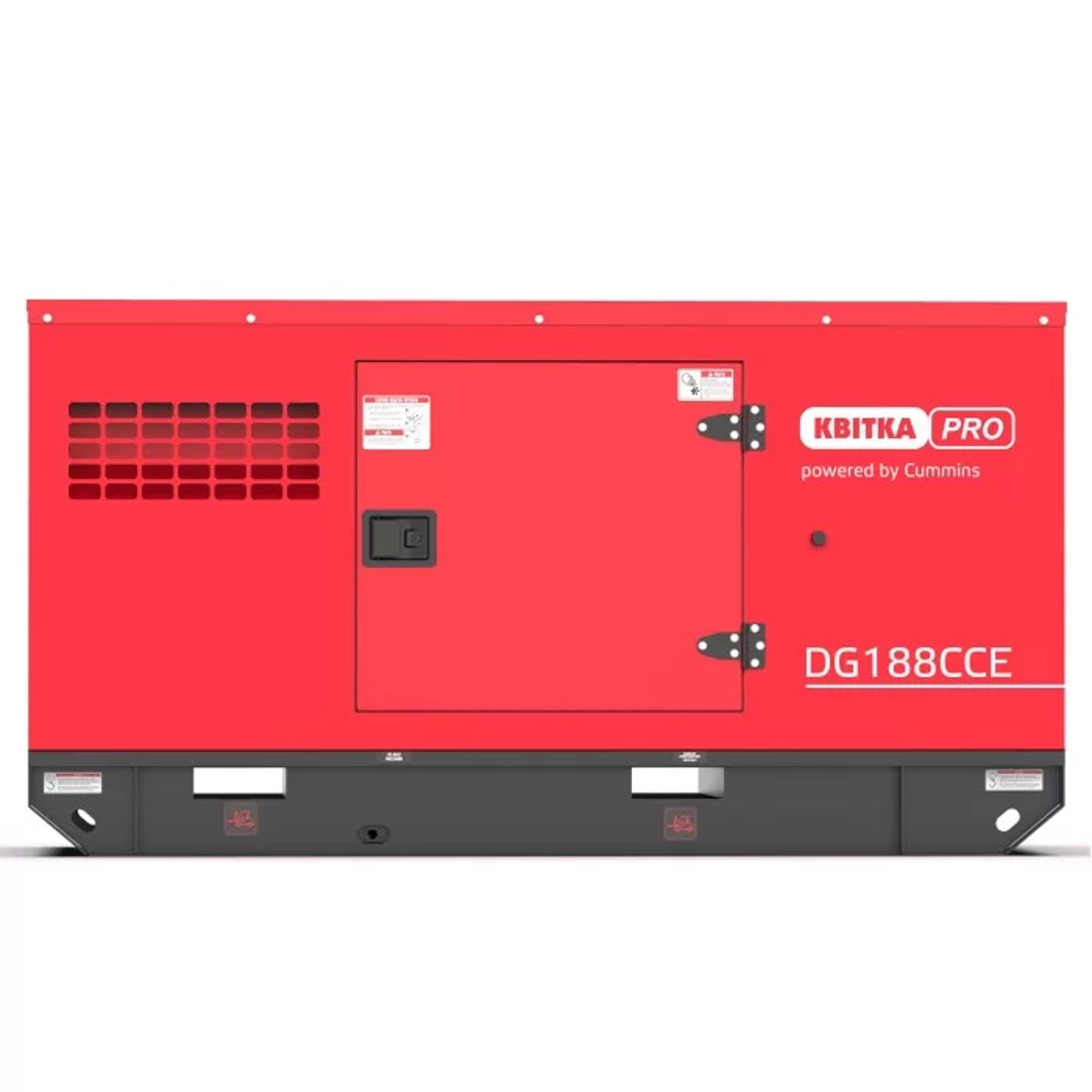 Генератор дизельний 150/165 КВт DG188CCE стартер метал корпус під ATS, КВІТКА PRO